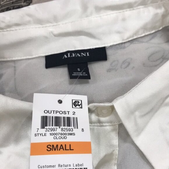 Alfani Tunic Button-Up Shirt - Picture 6 of 10